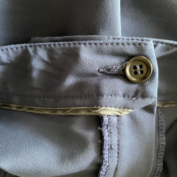 VINTAGE PRADA TECHNOSTRETCH BLUE PANTS -SZ 46 - Picture 6 of 6